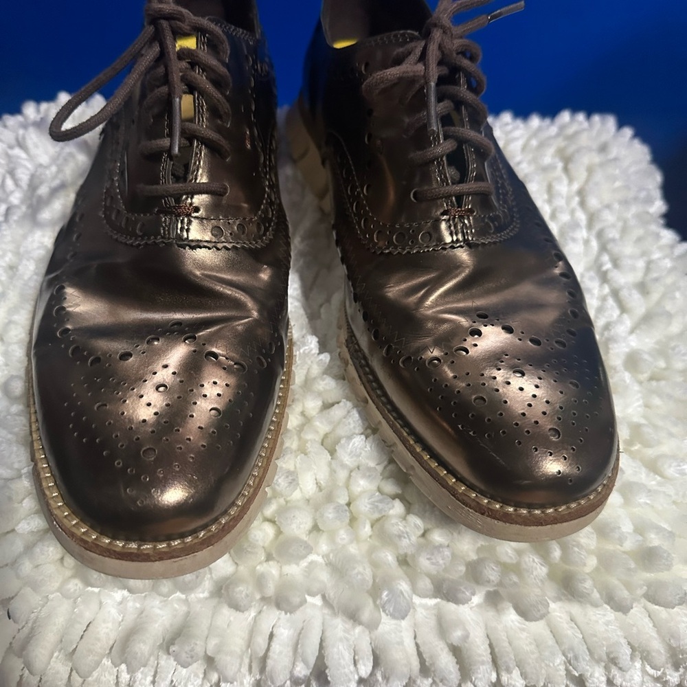 Men's Bronze Oxford Shoes 8M